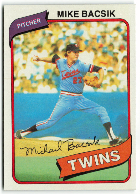 1980 Topps #453 Mike Bacsik