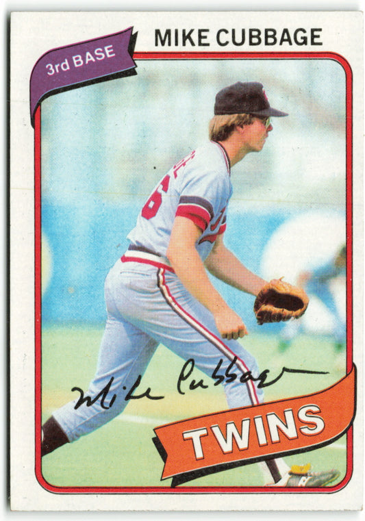 1980 Topps #503 Mike Cubbage