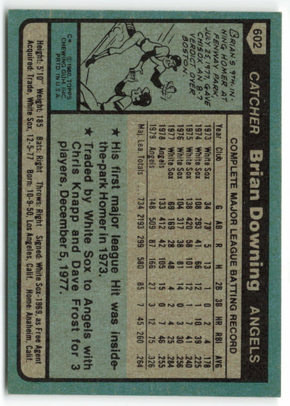 1980 Topps #602 Brian Downing