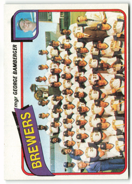 1980 Topps #659 Milwaukee Brewers / George Bamberger Team Card