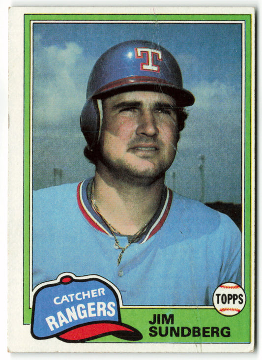 1981 Topps #095 Jim Sundberg