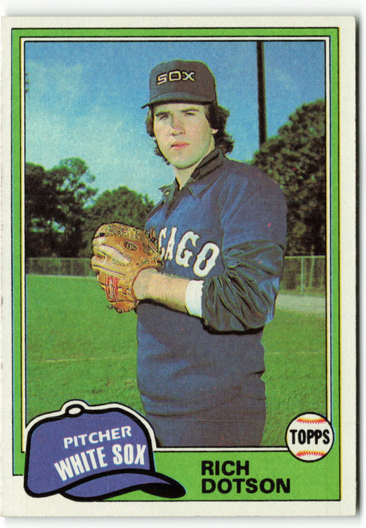 1981 Topps #138 Rich Dotson RC