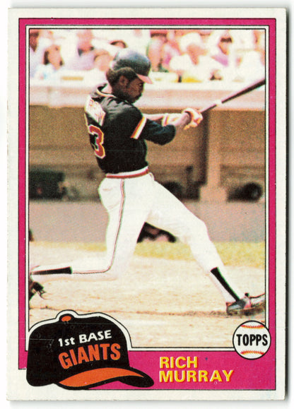 1981 Topps #195 Rich Murray RC