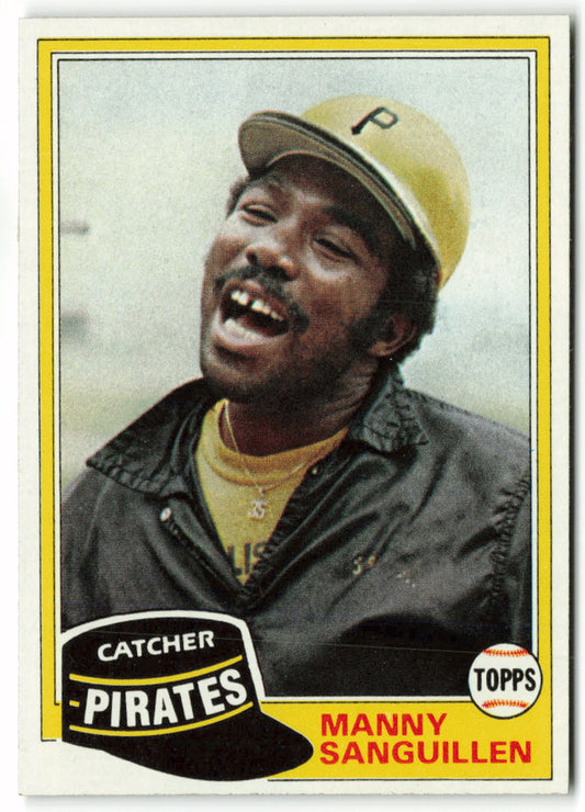 1981 Topps #226 Manny Sanguillen