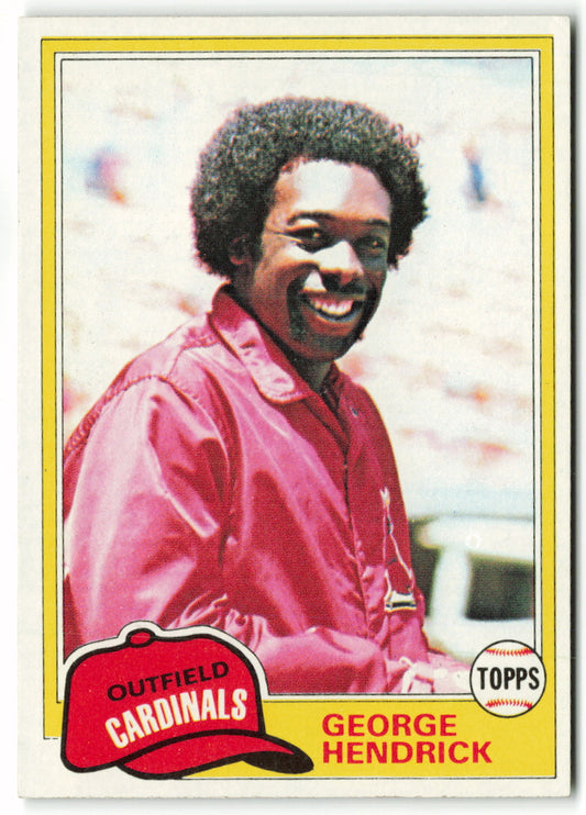 1981 Topps #230 George Hendrick