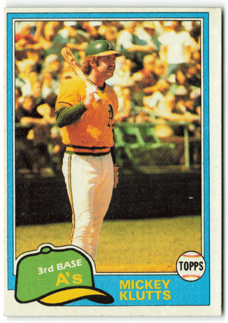 1981 Topps #232 Mickey Klutts