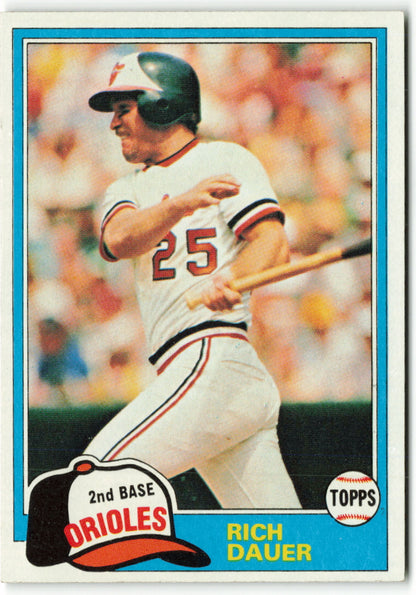 1981 Topps #314 Rich Dauer