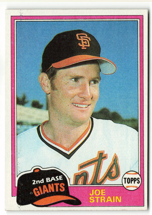 1981 Topps #361 Joe Strain