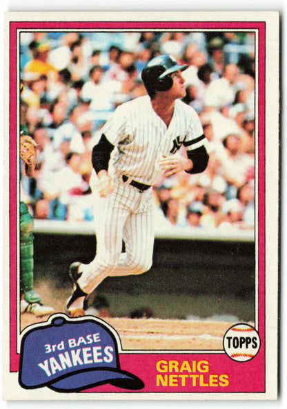 1981 Topps #365 Graig Nettles