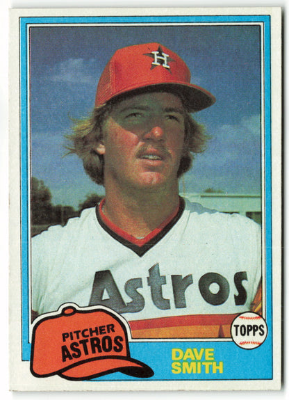 1981 Topps #534 Dave Smith RC