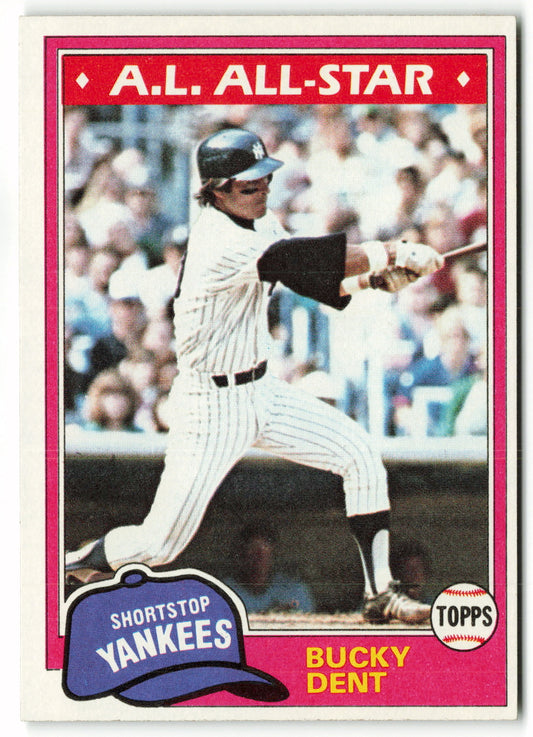 1981 Topps #650 Bucky Dent AS