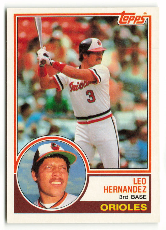 1983 Topps Traded Set #044T  Leo Hernandez XRC