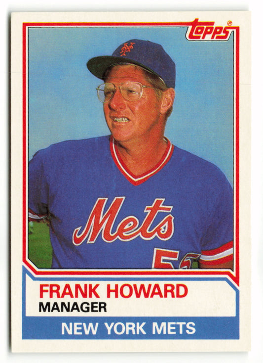 1983 Topps Traded Set #047T  Frank Howard MGR