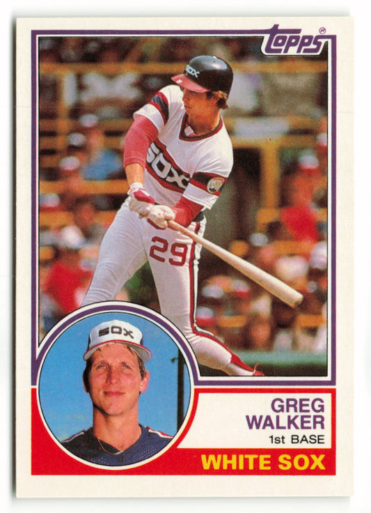 1983 Topps Traded Set #124T  Greg Walker XRC