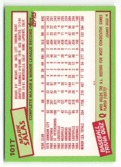 1985 Topps Traded #101T Mark Salas