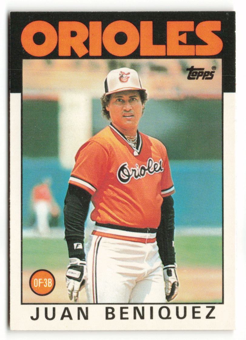 1986 Topps Traded #008T Juan Beniquez