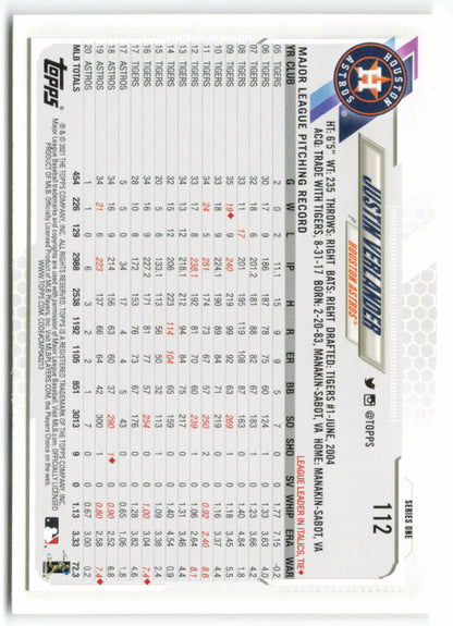 2021 Topps #112 Justin Verlander