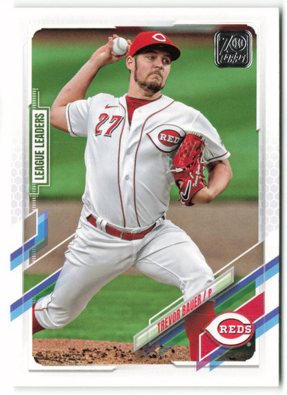 2021 Topps #137 Trevor Bauer LL NL ERA Leaders