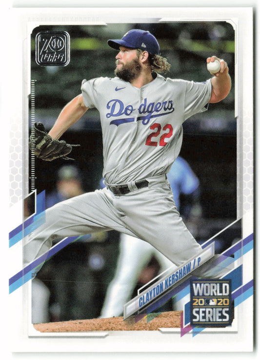 2021 Topps #179 Clayton Kershaw World Series Game 5