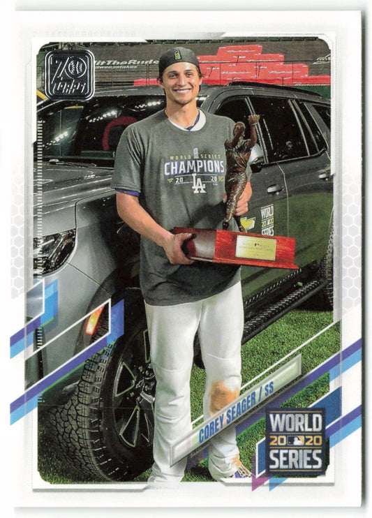 2021 Topps #198 Corey Seager World Series Game 6