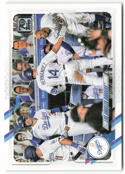 2021 Topps #201 Los Angeles Dodgers Team Card