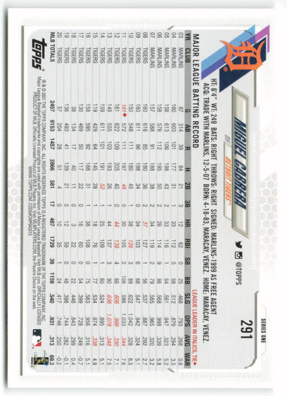 2021 Topps #291 Miguel Cabrera