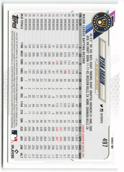 2021 Topps #497 Ryan Braun