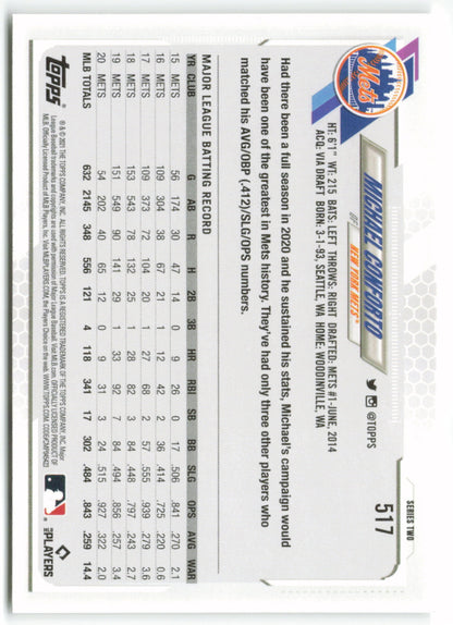 2021 Topps #517 Michael Conforto