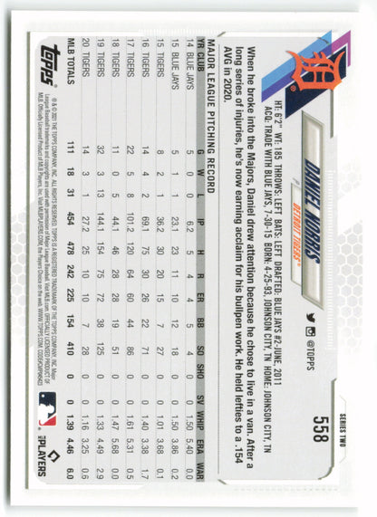 2021 Topps #558 Daniel Norris