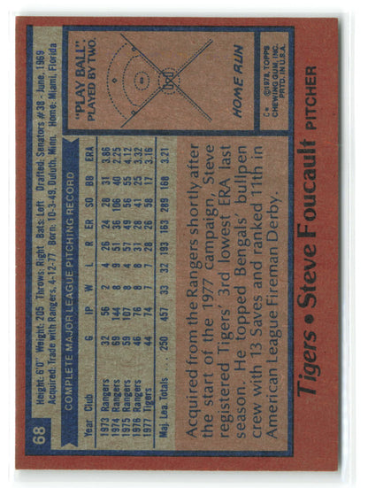 1978 Topps #068 Steve Foucault