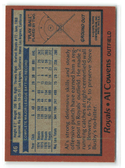 1978 Topps #046 Al Cowens