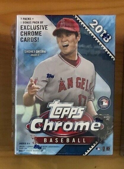 2018 Topps Chrome Baseball EXCLUSIVE Factory Sealed Blaster Box-SEPIA REFRACTORS