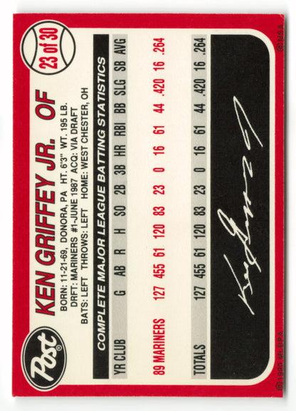 1990 Post #023 Ken Griffey Jr.